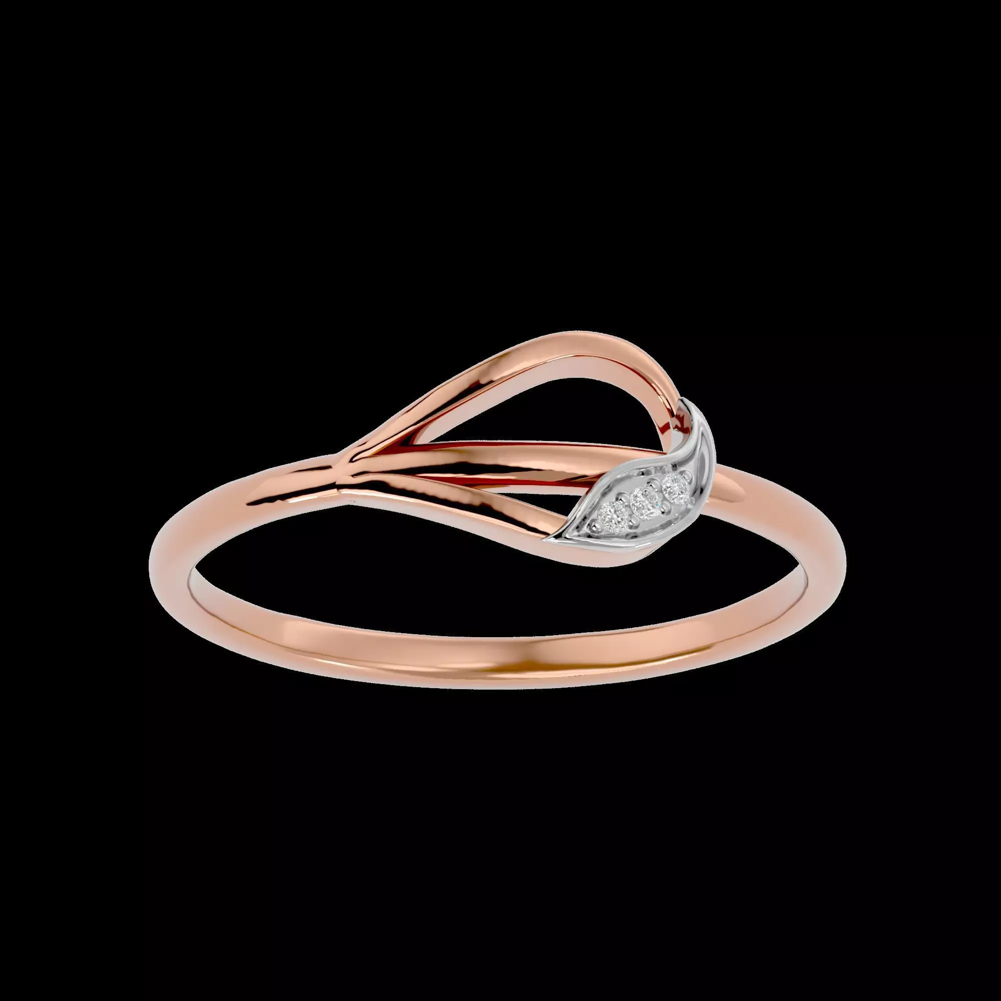 Light Minimalist Diamond Ring Earrings Pendant Set 3D print model_0