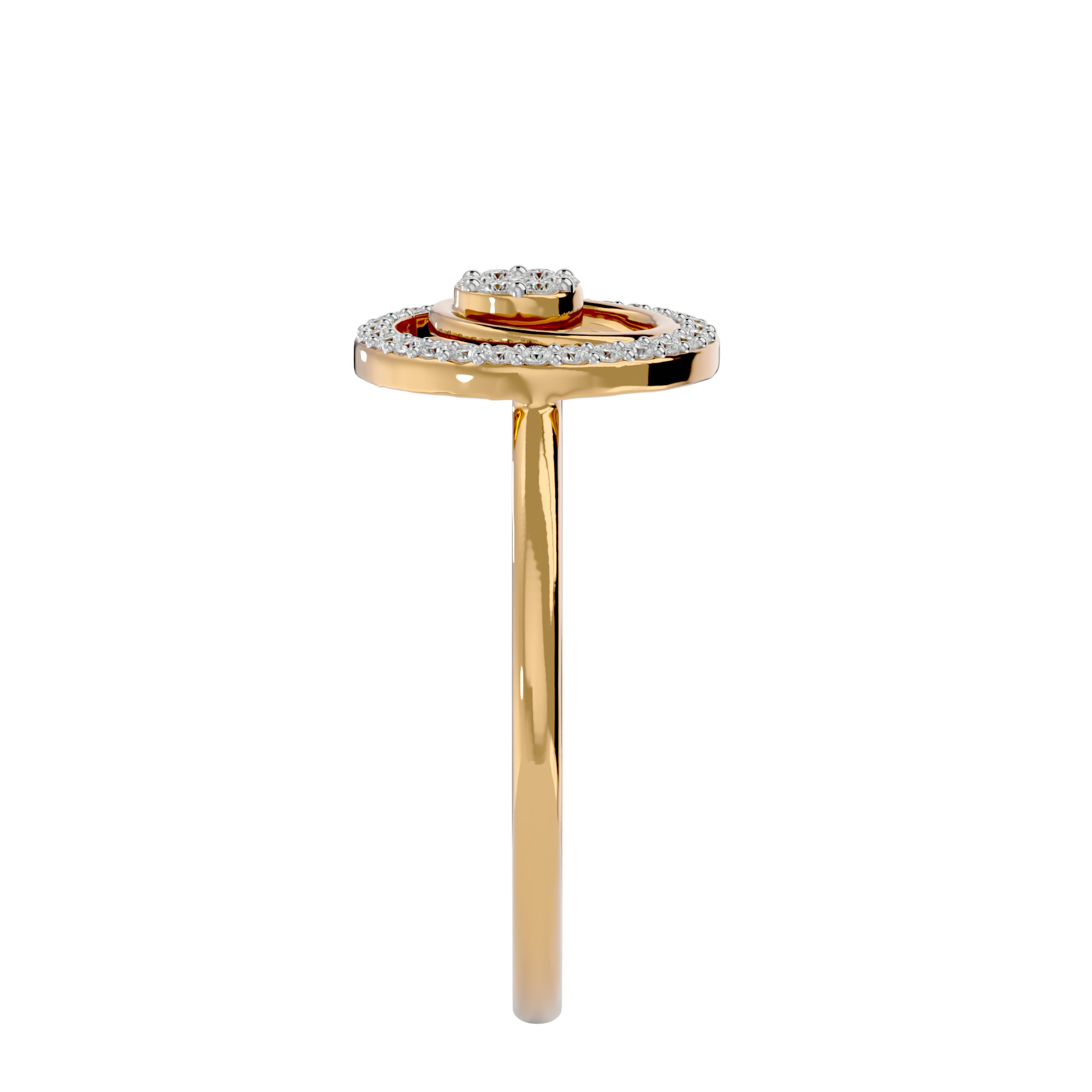 Light Minimalist Diamond Ring Earrings Pendant Set 3D print model_30