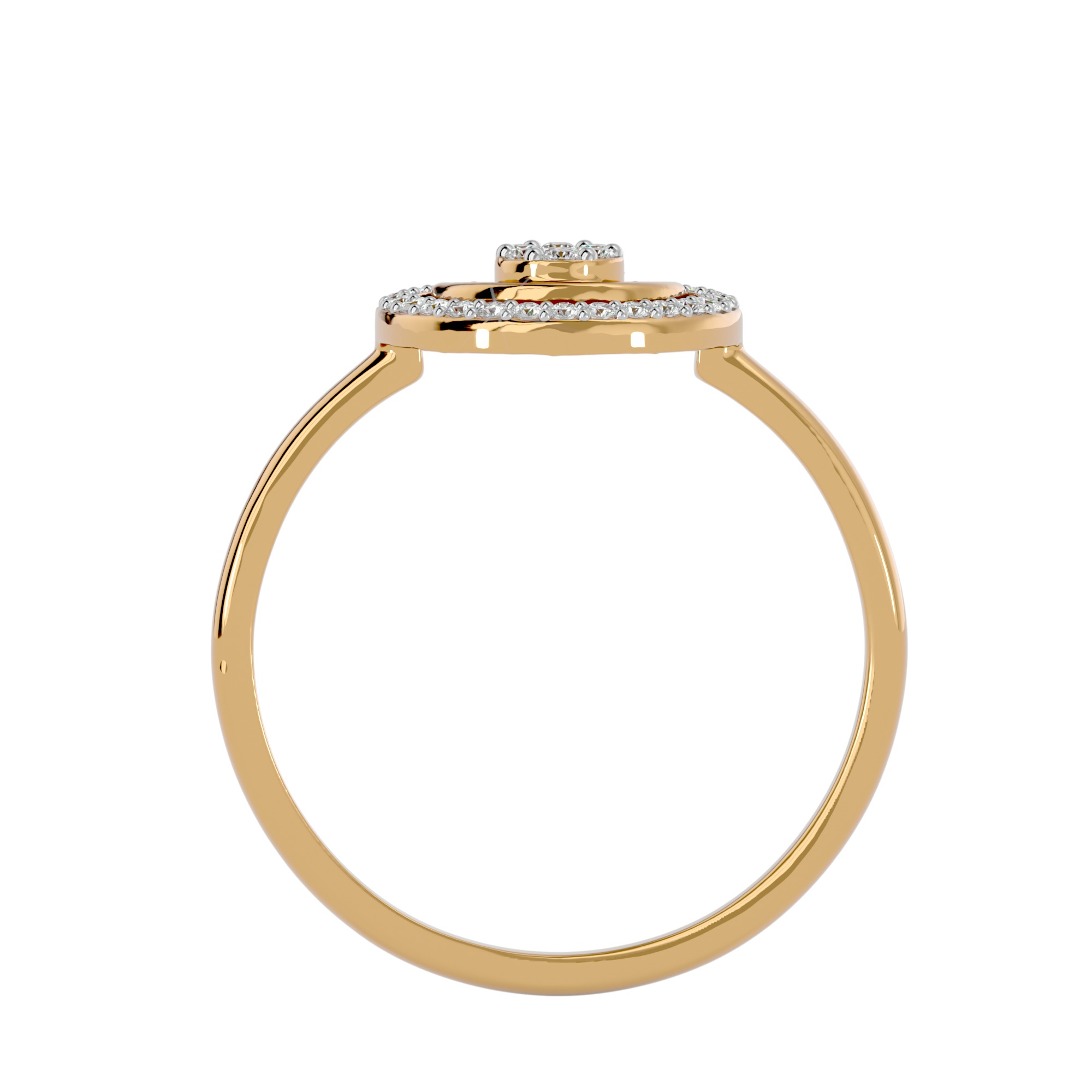 Light Minimalist Diamond Ring Earrings Pendant Set 3D print model_25