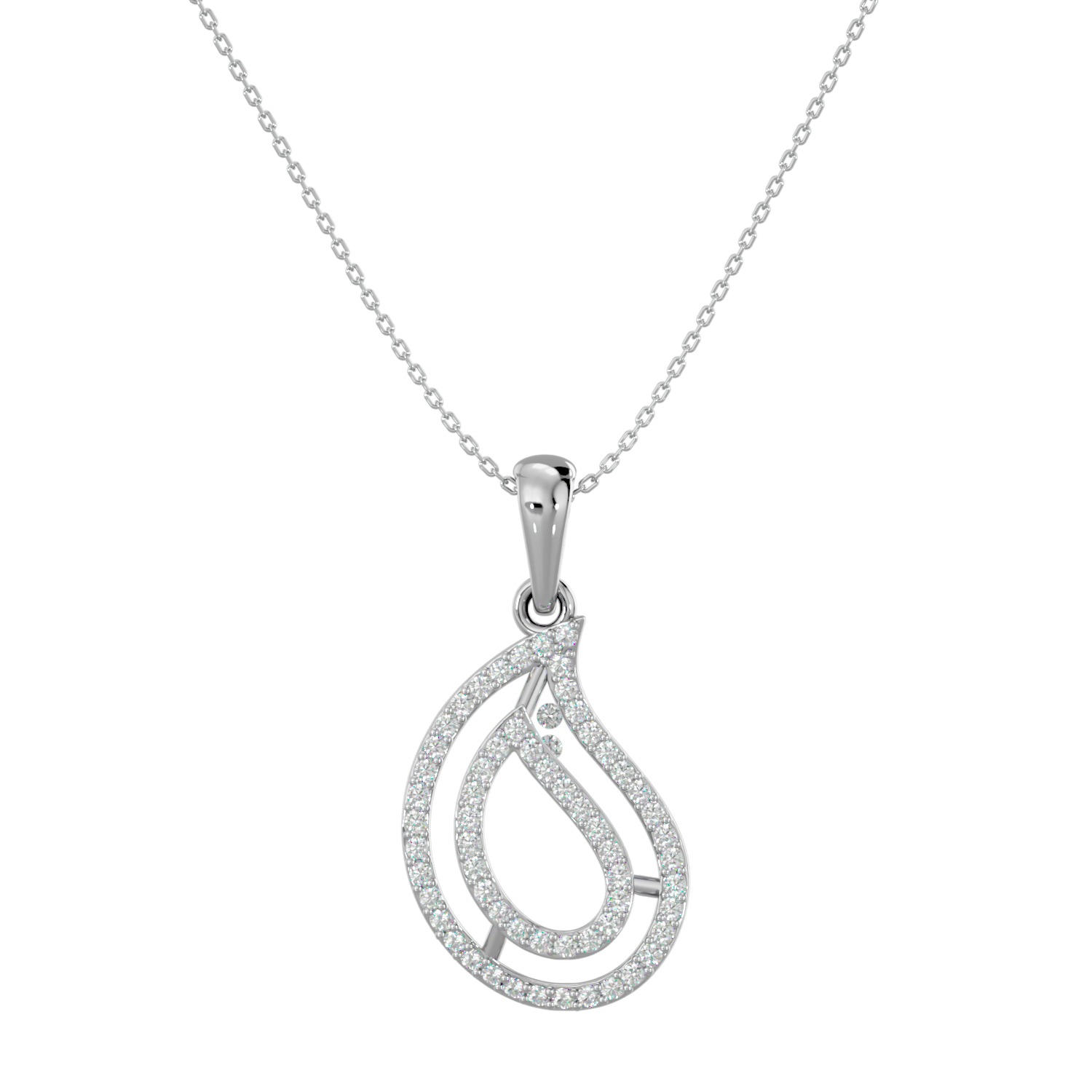 Light Minimalist Diamond Ring Earrings Pendant Set 3D print model_19