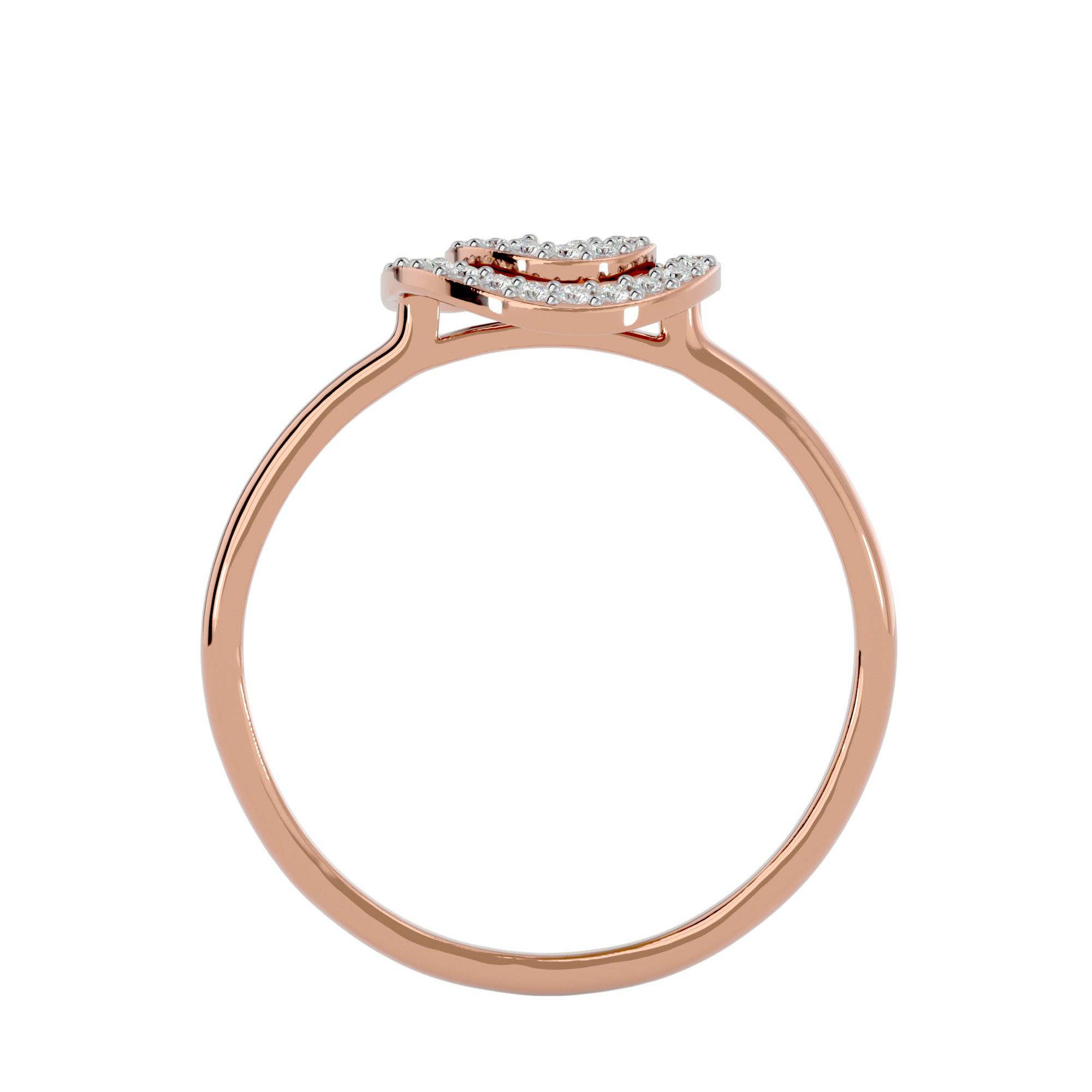 Light Minimalist Diamond Ring Earrings Pendant Set 3D print model_28