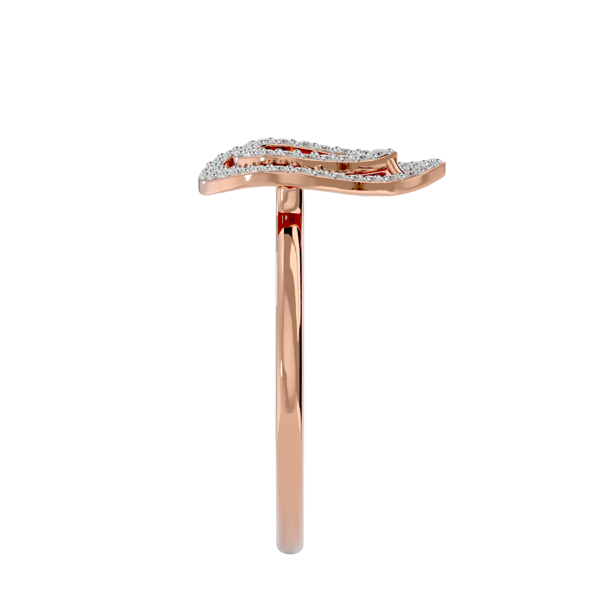 Light Minimalist Diamond Ring Earrings Pendant Set 3D print model_34