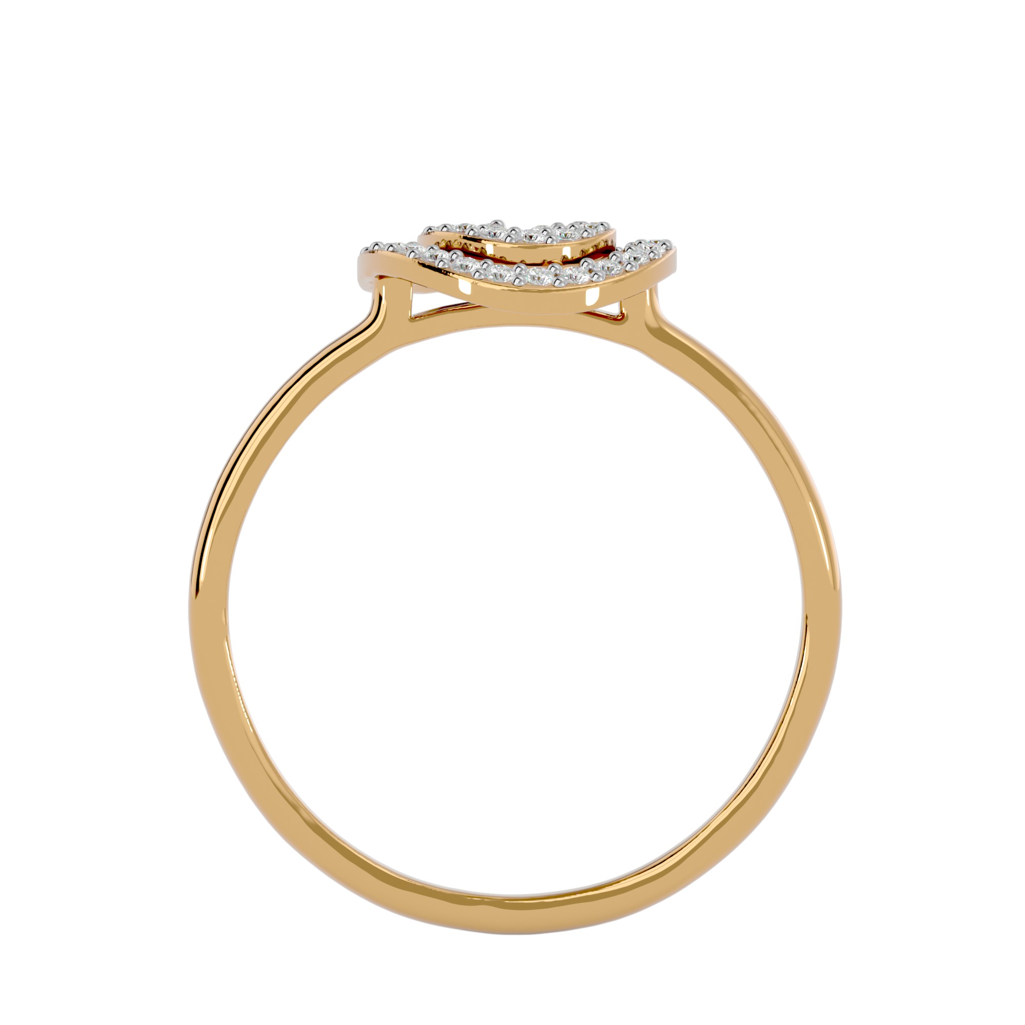 Light Minimalist Diamond Ring Earrings Pendant Set 3D print model_25