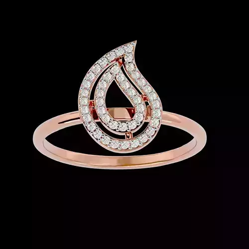 Light Minimalist Diamond Ring Earrings Pendant Set