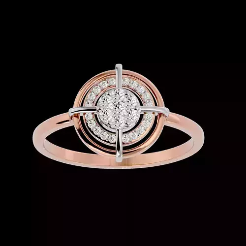 Light Minimalist Diamond Ring Earrings Pendant Set