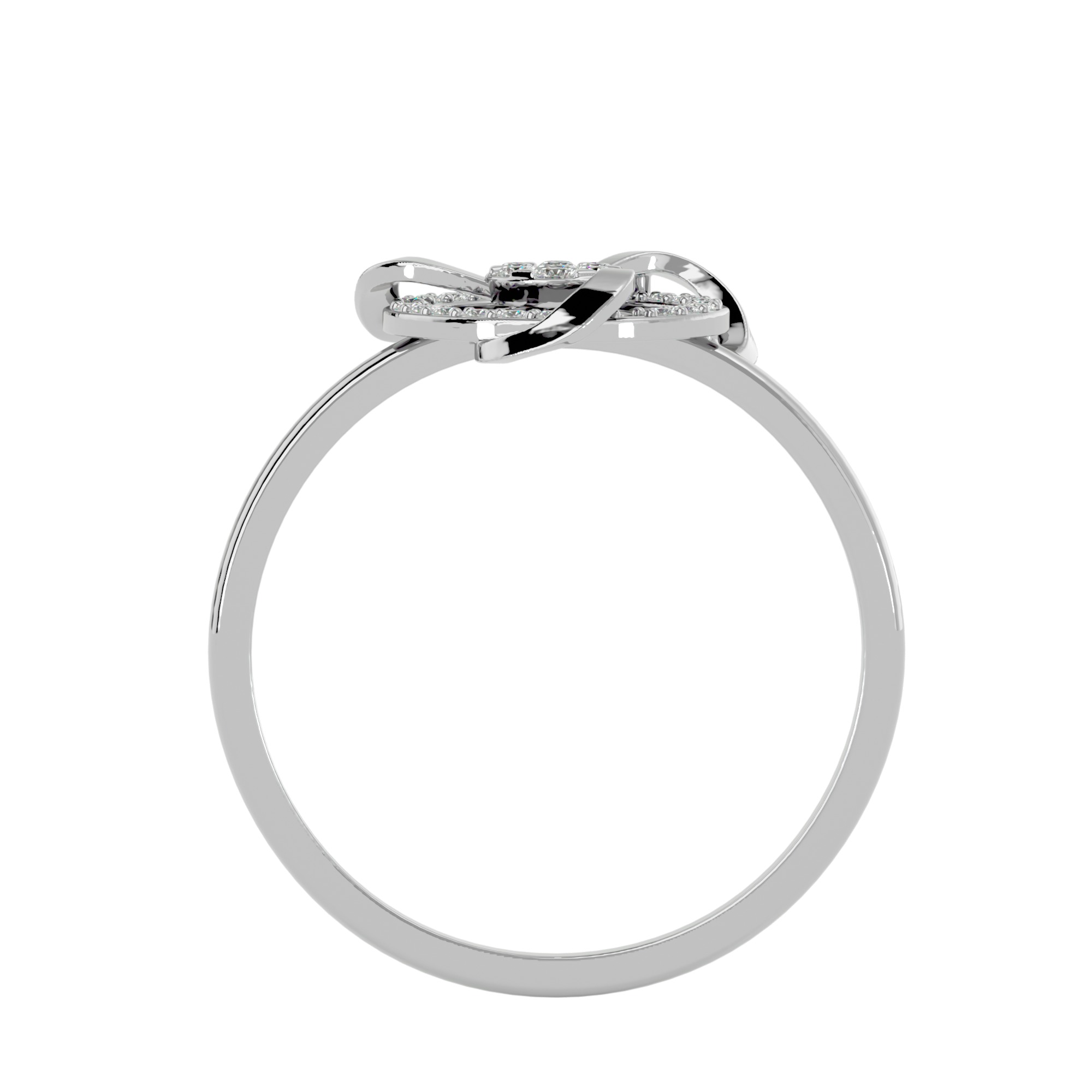 Light Minimalist Diamond Ring Earrings Pendant Set 3D print model_21