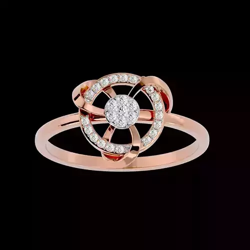 Light Minimalist Diamond Ring Earrings Pendant Set