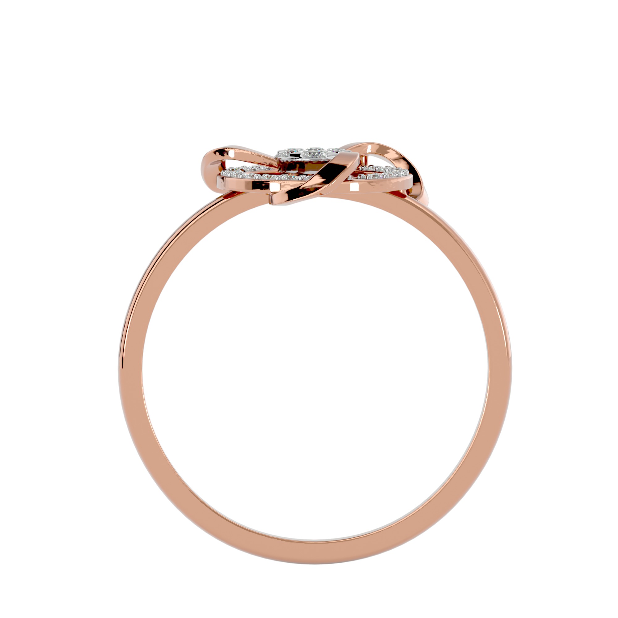 Light Minimalist Diamond Ring Earrings Pendant Set 3D print model_28