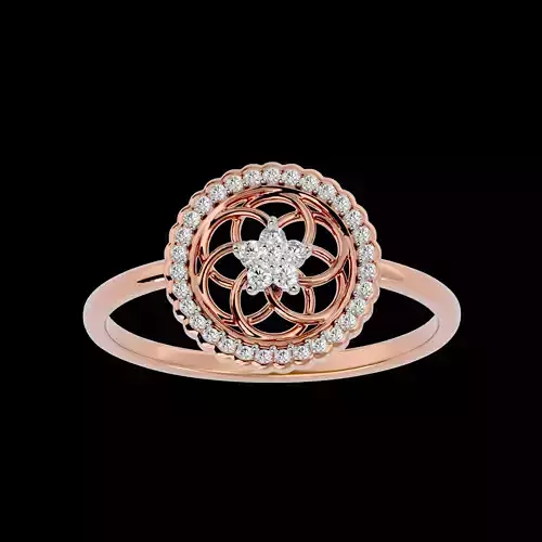 Light Minimalist Diamond Ring Earrings Pendant Set