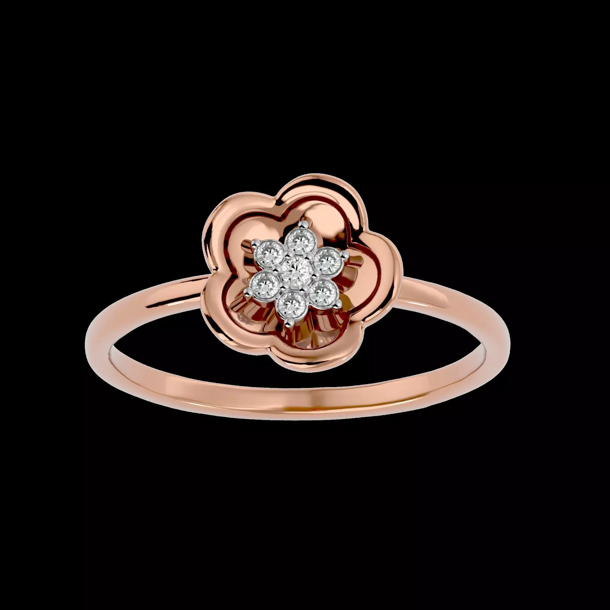 Light Minimalist Diamond Ring Earrings Pendant Set 3D print model_0