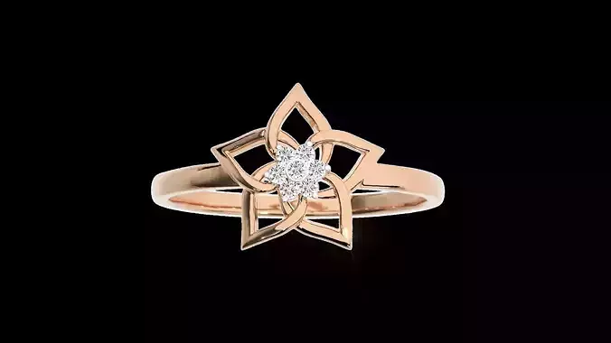 Light Minimalist Diamond Ring Earrings Pendant Set