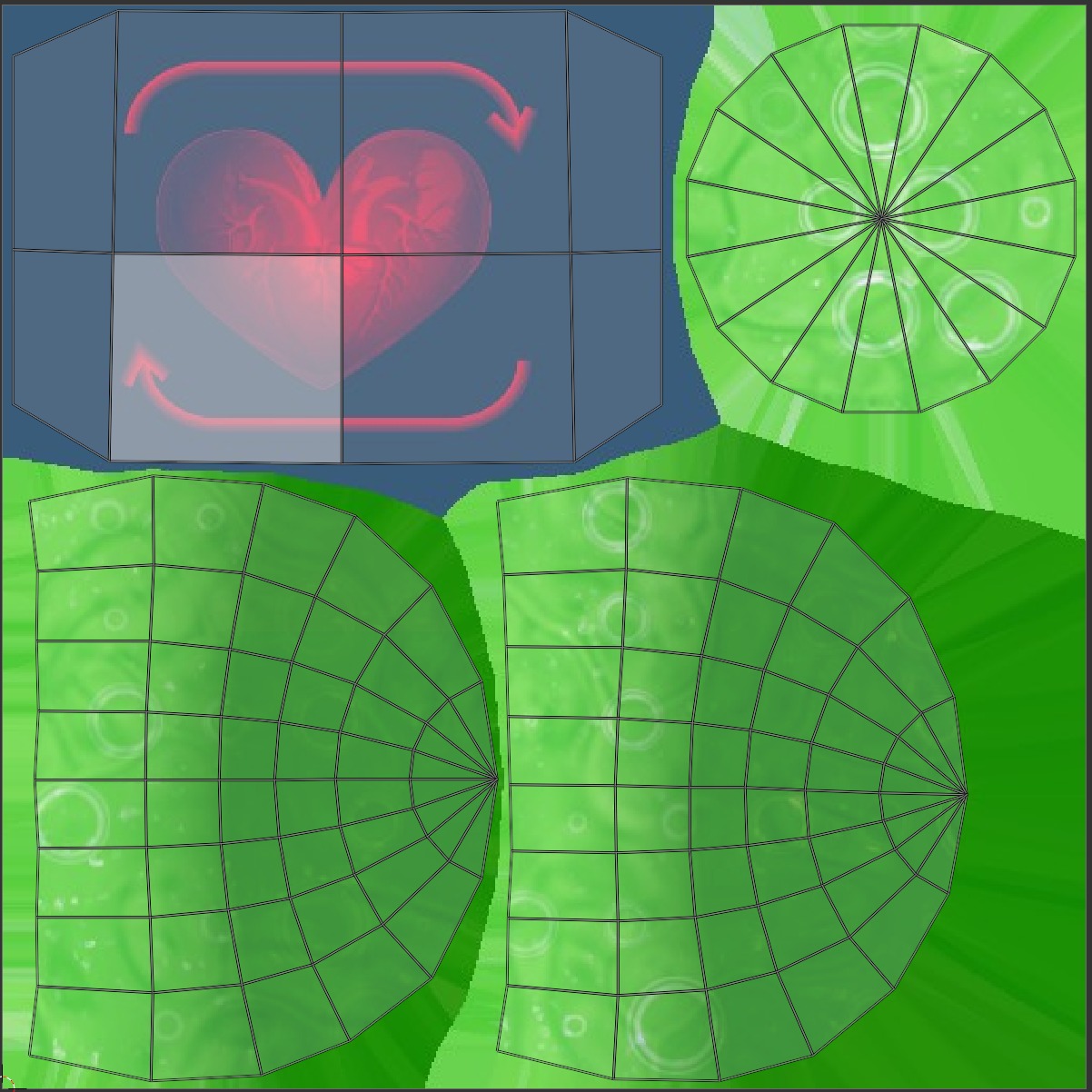 Set of bottles with potion Low-poly 3D model_9