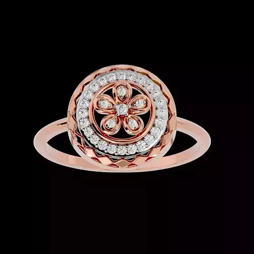 Light Minimalist Diamond Ring Earrings Pendant Set