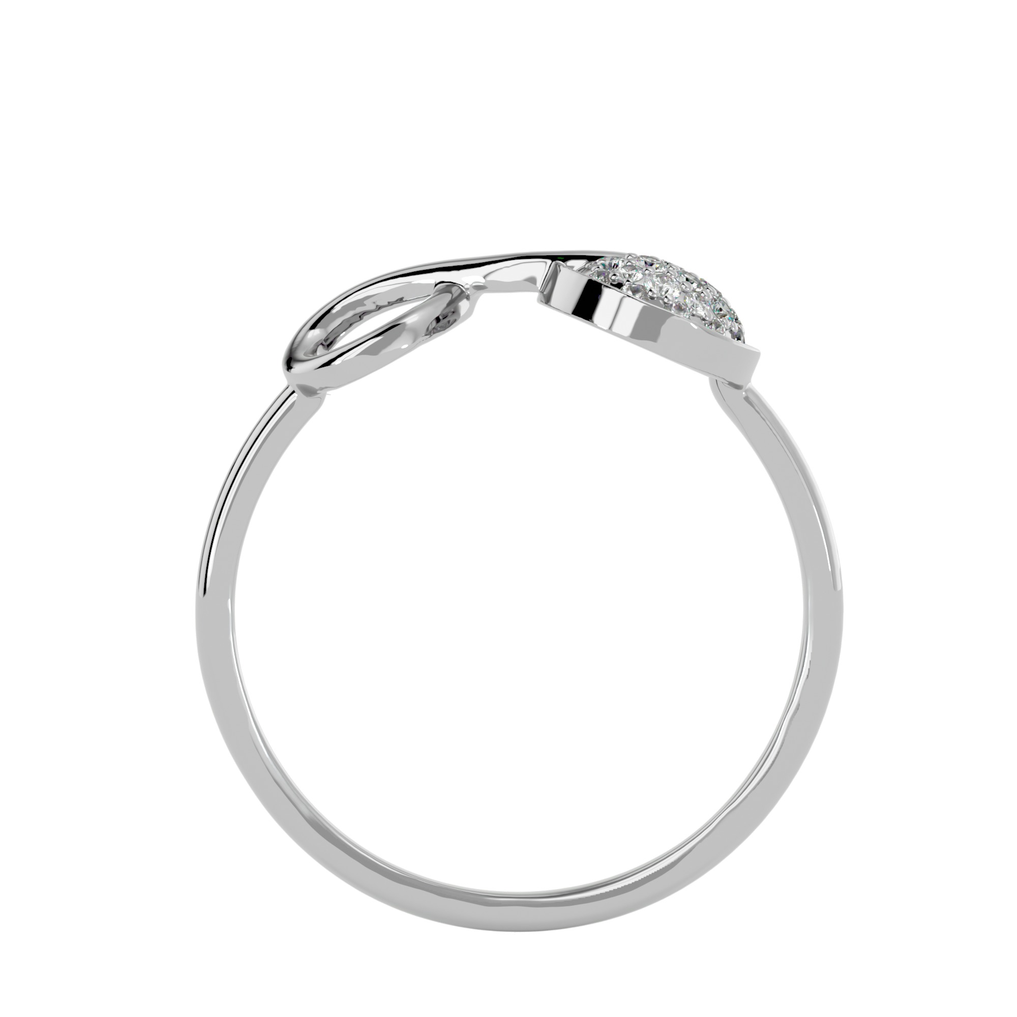 Light Minimalist Diamond Ring Earrings Pendant Set 3D print model_21