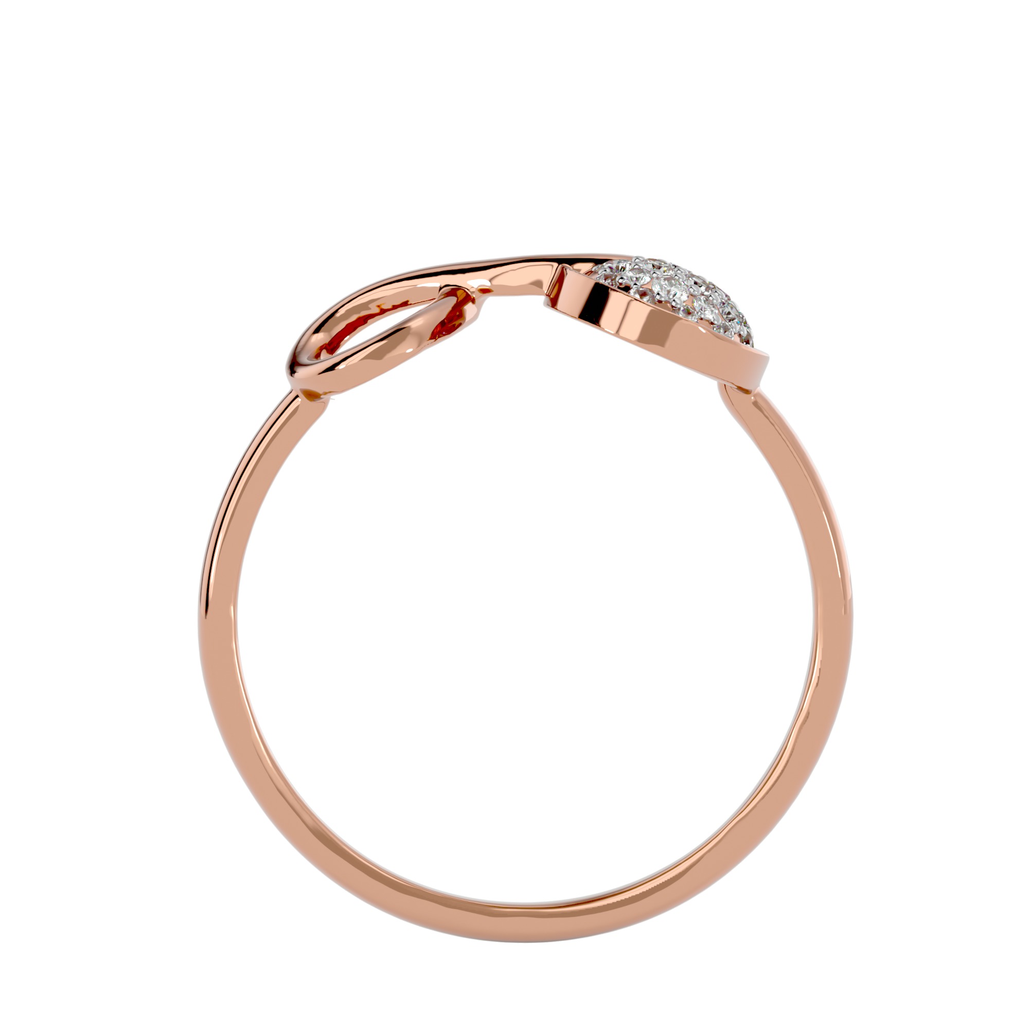 Light Minimalist Diamond Ring Earrings Pendant Set 3D print model_27