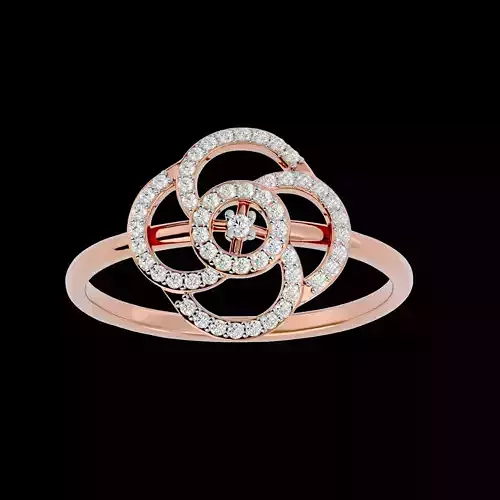 Light Minimalist Diamond Ring Earrings Pendant Set