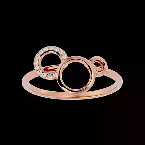 Light Minimalist Diamond Ring Earrings Pendant Set