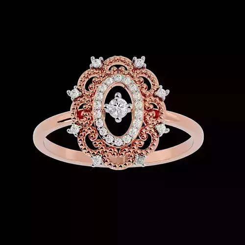 Light Minimalist Diamond Ring Earrings Pendant Set