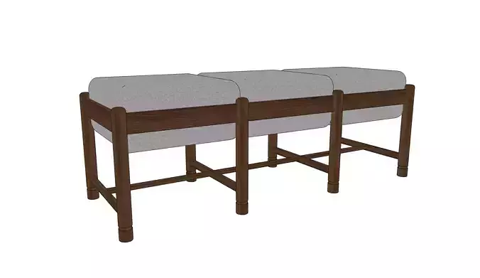 Dubel Triple Bench by Stahl and Band