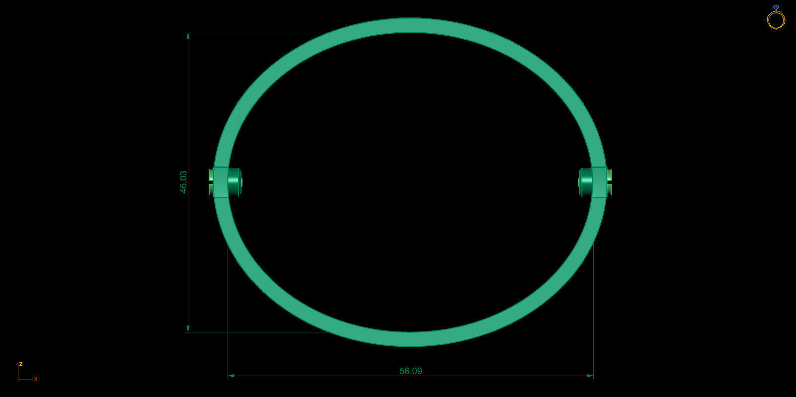 Love Bracelet 16 Size Full Gem 3D print model_3