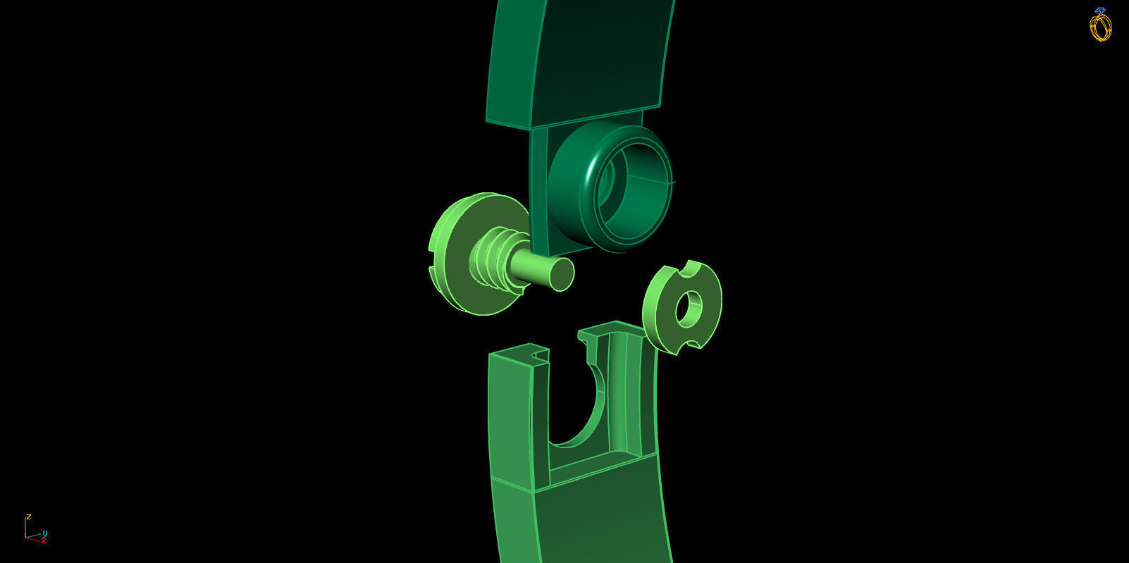 Love Bracelet 16 Size Full Gem 3D print model_10