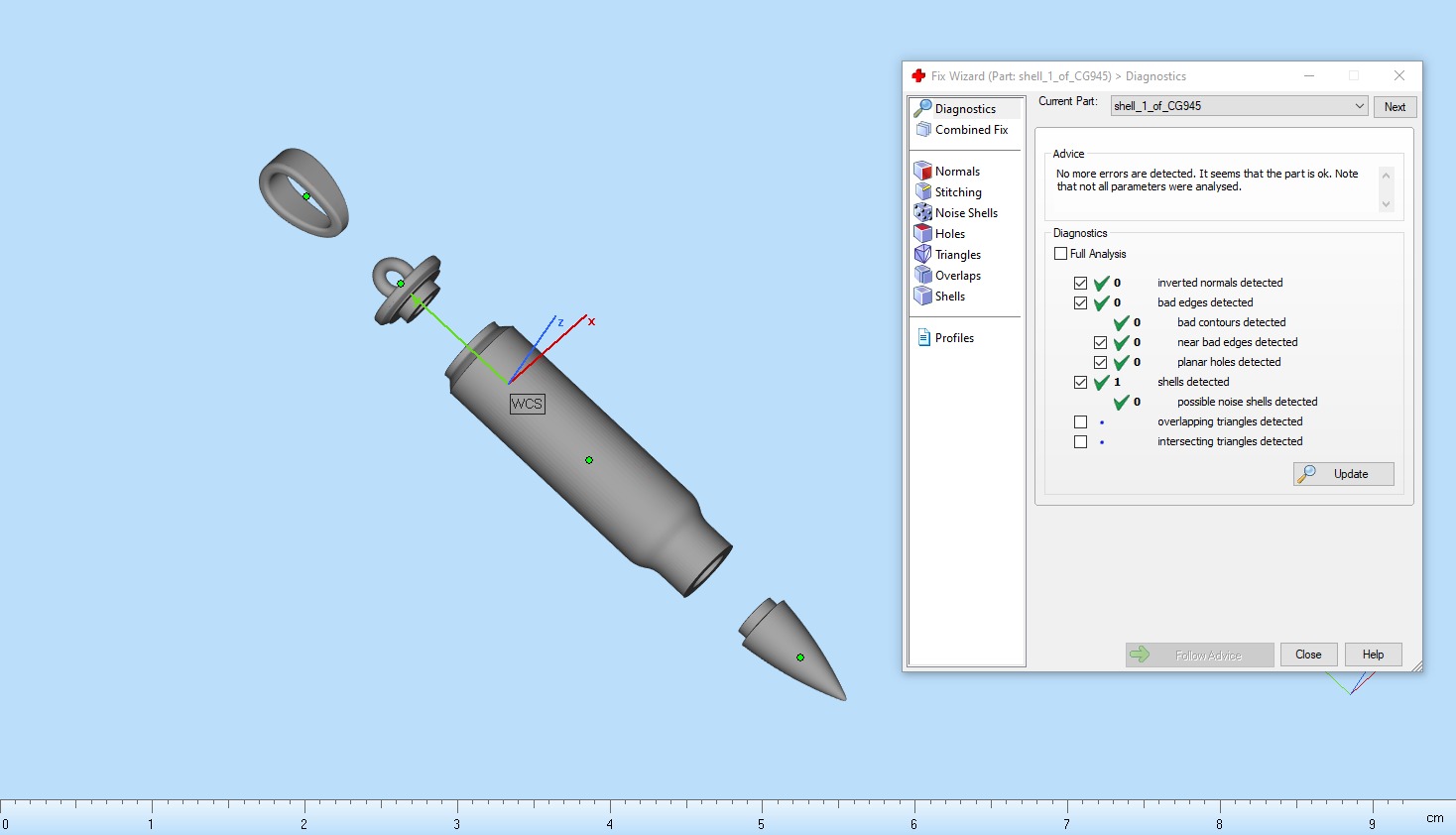 Bullet pendant empty inside model 945 3D print model_5
