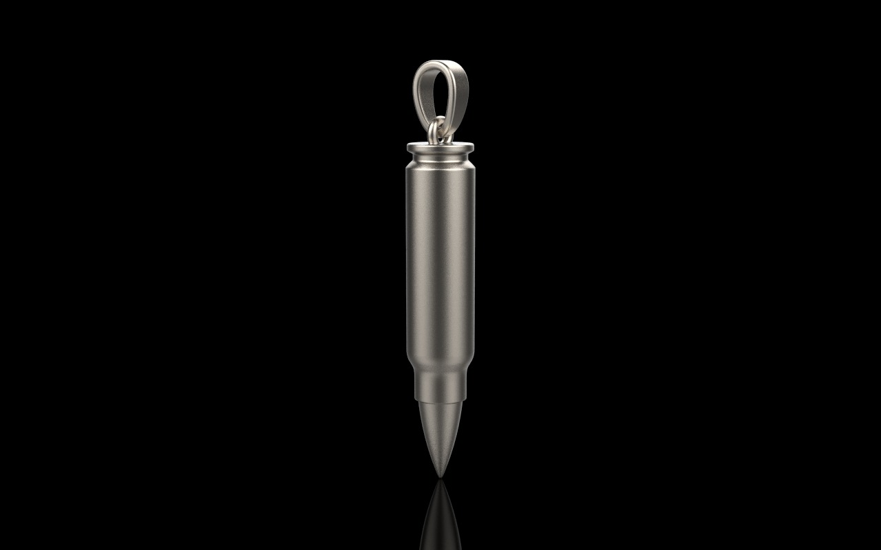Bullet pendant empty inside model 945 3D print model_20