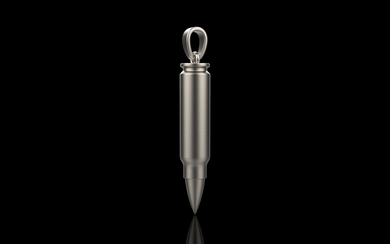 Bullet pendant empty inside model 945 3D print model_27