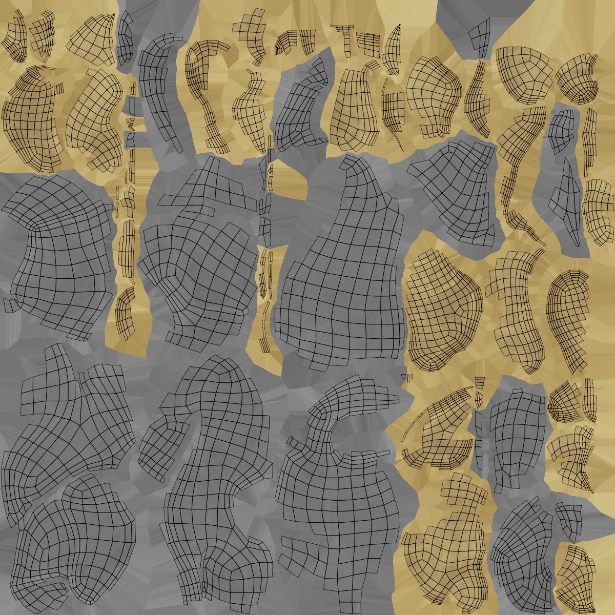 X3 Stylized Cartoon Ore And Crystals Minerals Package Low-poly 3D model_59