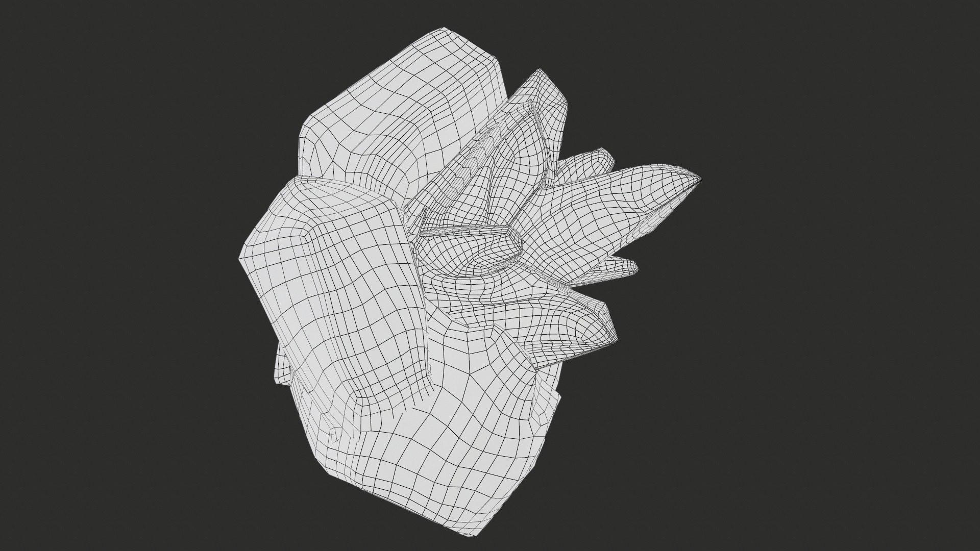 X3 Stylized Cartoon Ore And Crystals Minerals Package Low-poly 3D model_36