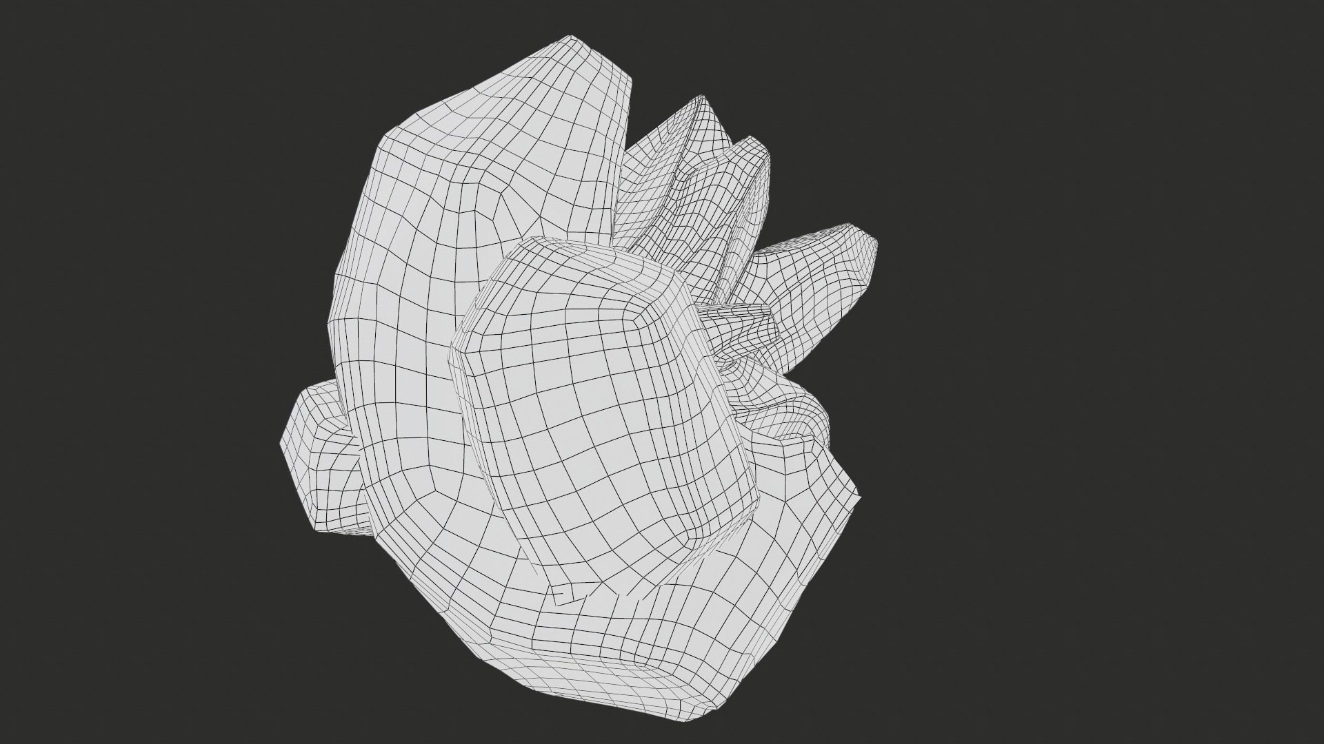 X3 Stylized Cartoon Ore And Crystals Minerals Package Low-poly 3D model_37