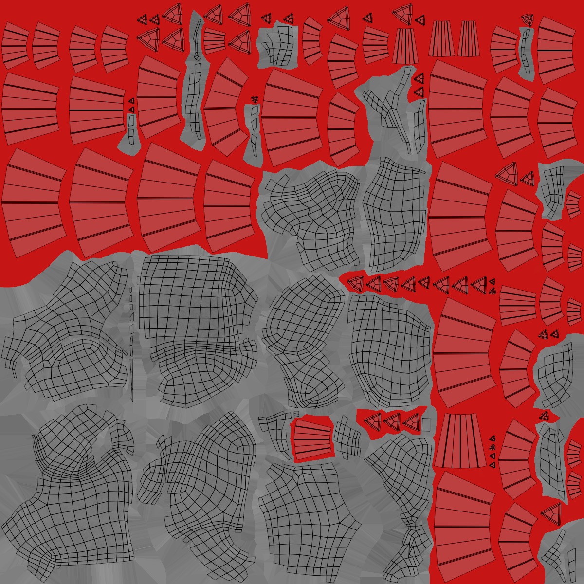 X3 Stylized Cartoon Ore And Crystals Minerals Package Low-poly 3D model_60