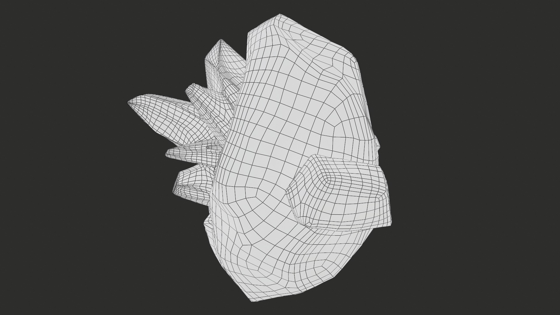 X3 Stylized Cartoon Ore And Crystals Minerals Package Low-poly 3D model_40