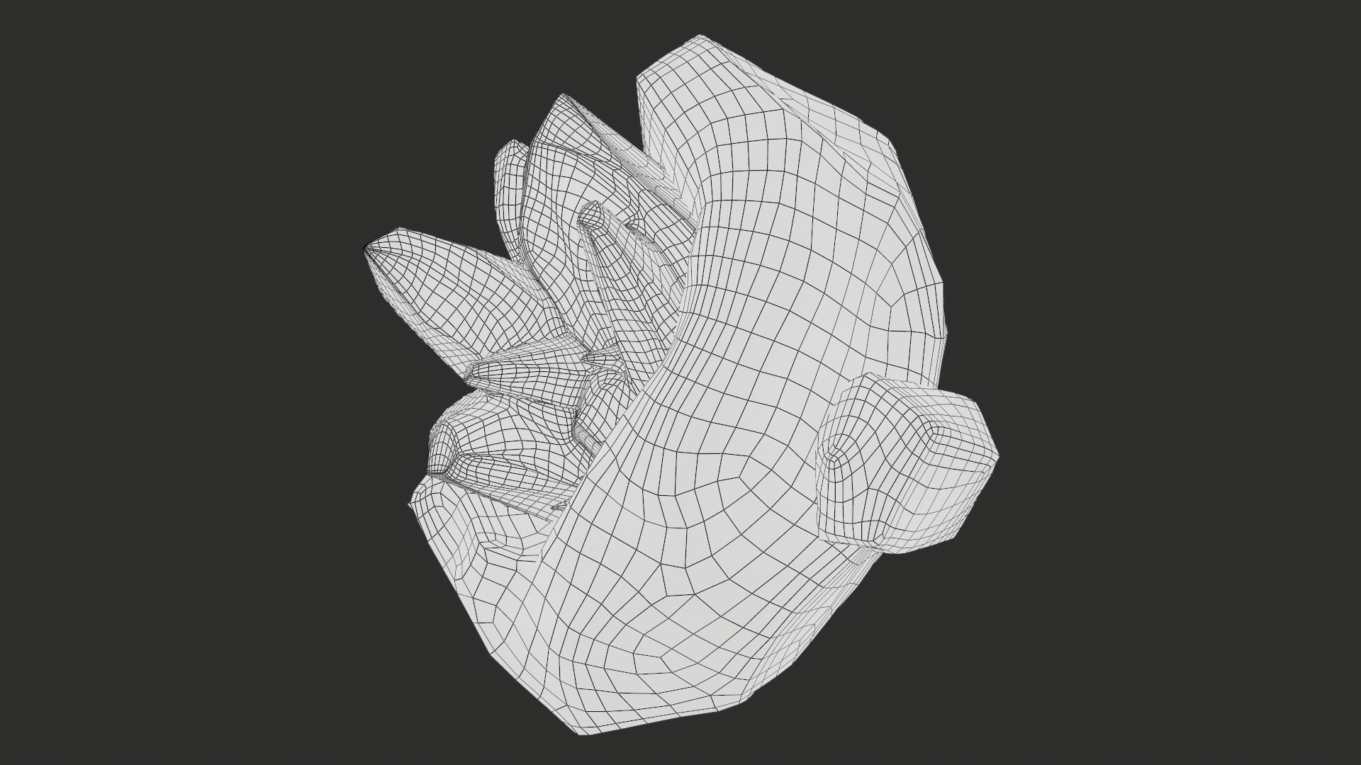 X3 Stylized Cartoon Ore And Crystals Minerals Package Low-poly 3D model_34