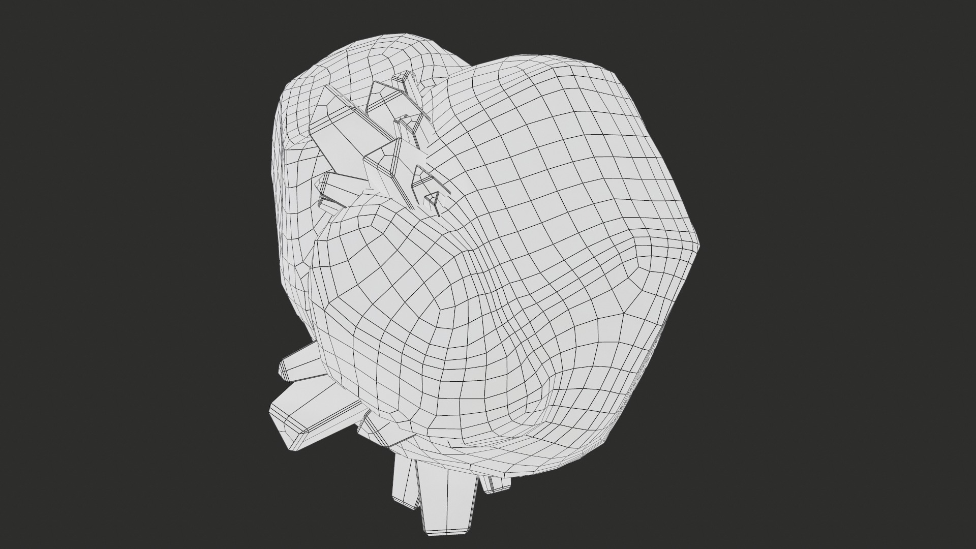 X3 Stylized Cartoon Ore And Crystals Minerals Package Low-poly 3D model_55