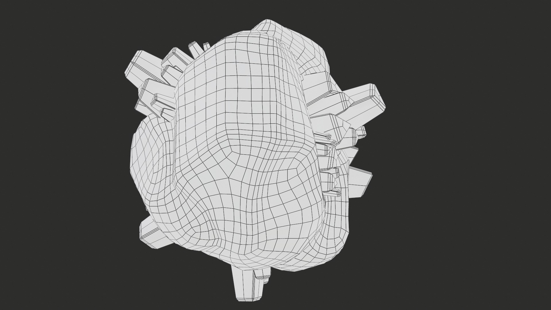 X3 Stylized Cartoon Ore And Crystals Minerals Package Low-poly 3D model_54