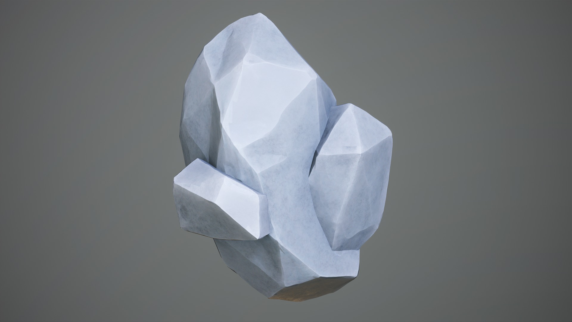 X3 Stylized Cartoon Ore And Crystals Minerals Package Low-poly 3D model_12