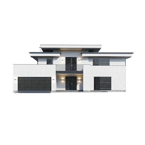 Modern house V96 3D model 3