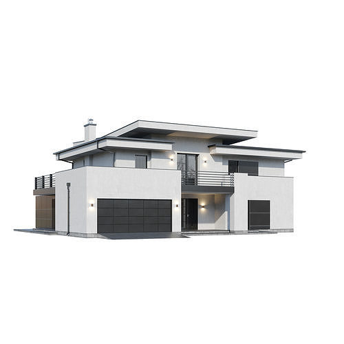 Modern house V96 3D model 6