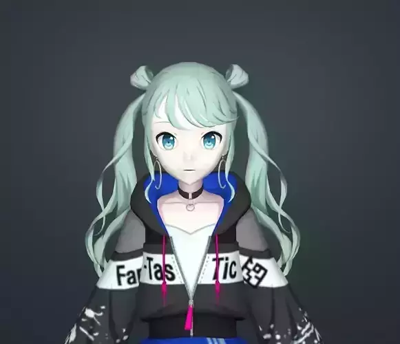 miku hatsune 3D model