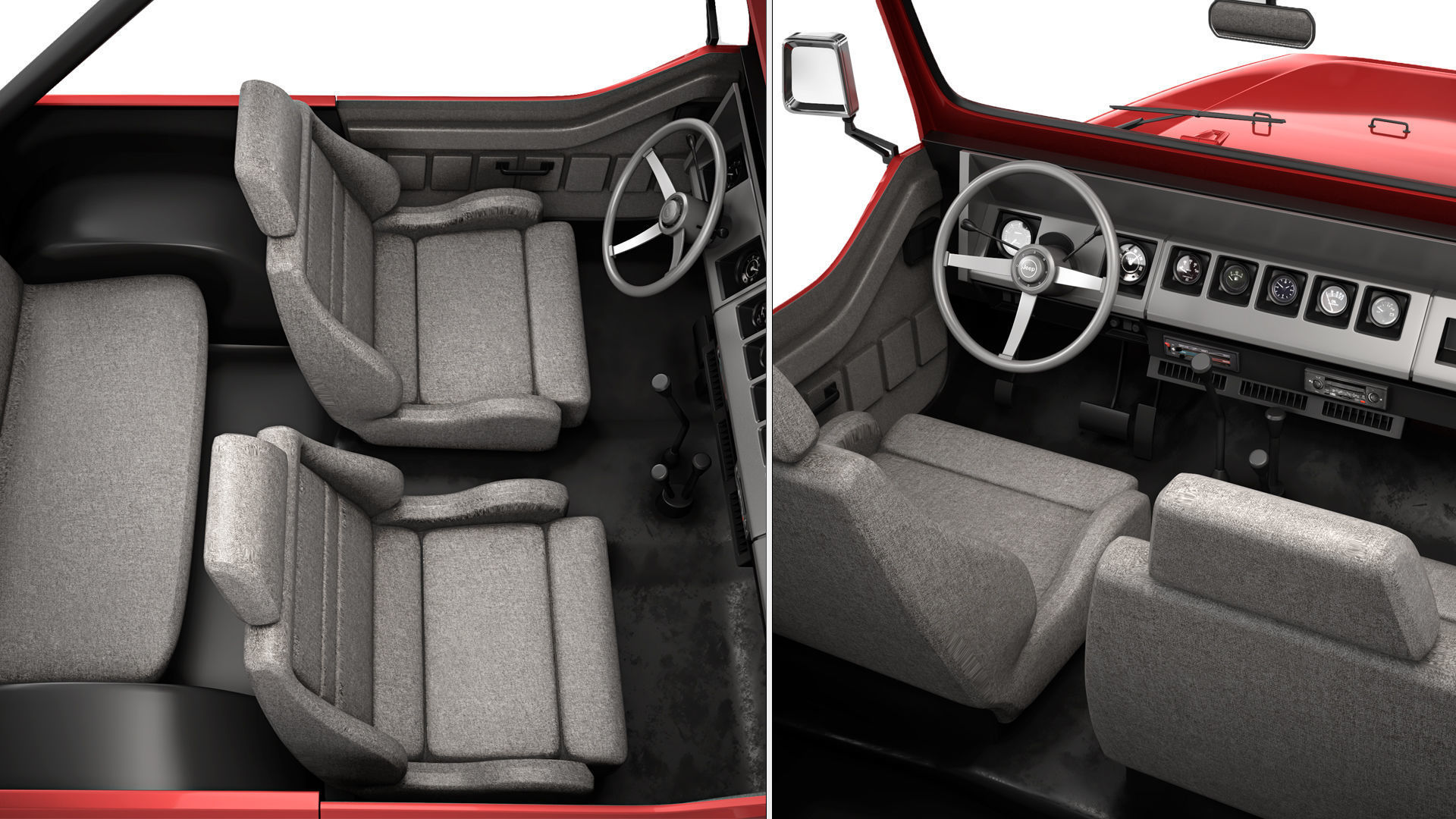 Jeep Wrangler YJ 1988 3D model_8