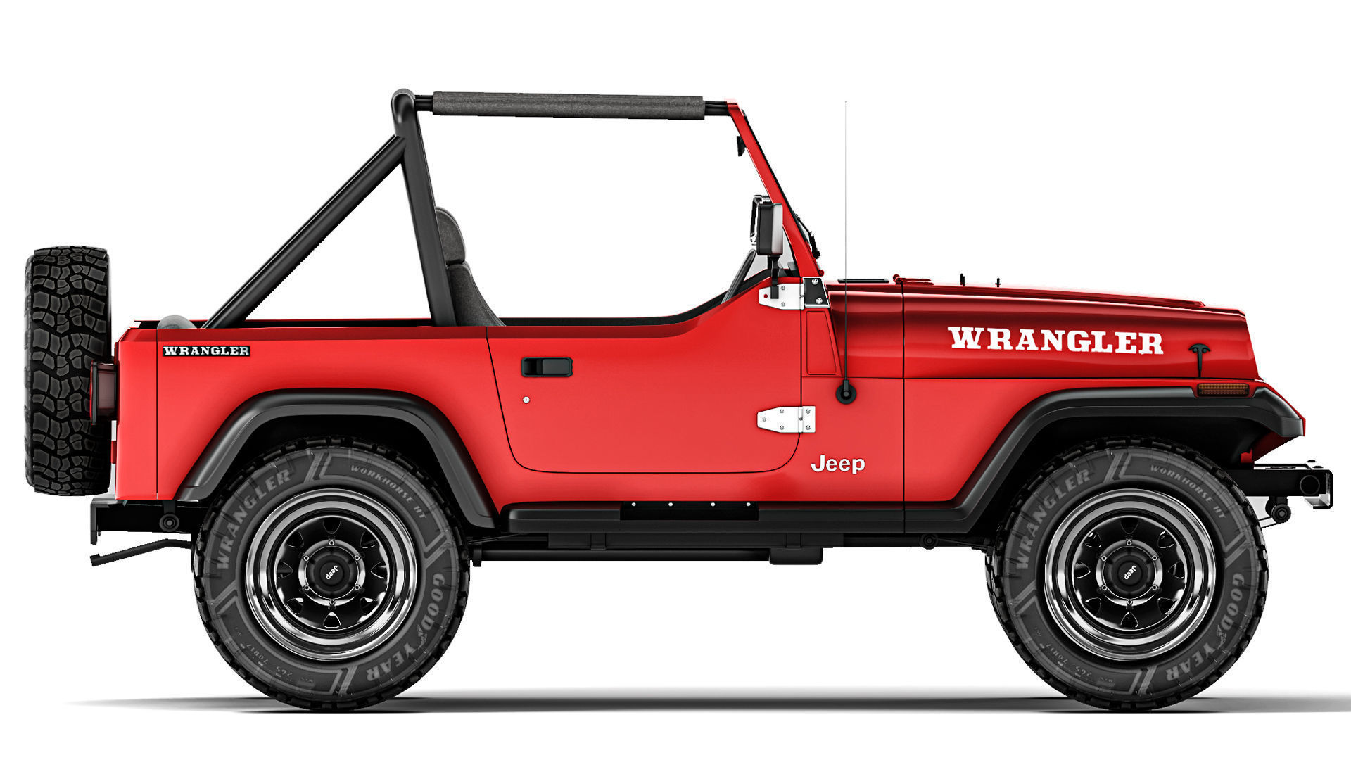 Jeep Wrangler YJ 1988 3D model_5