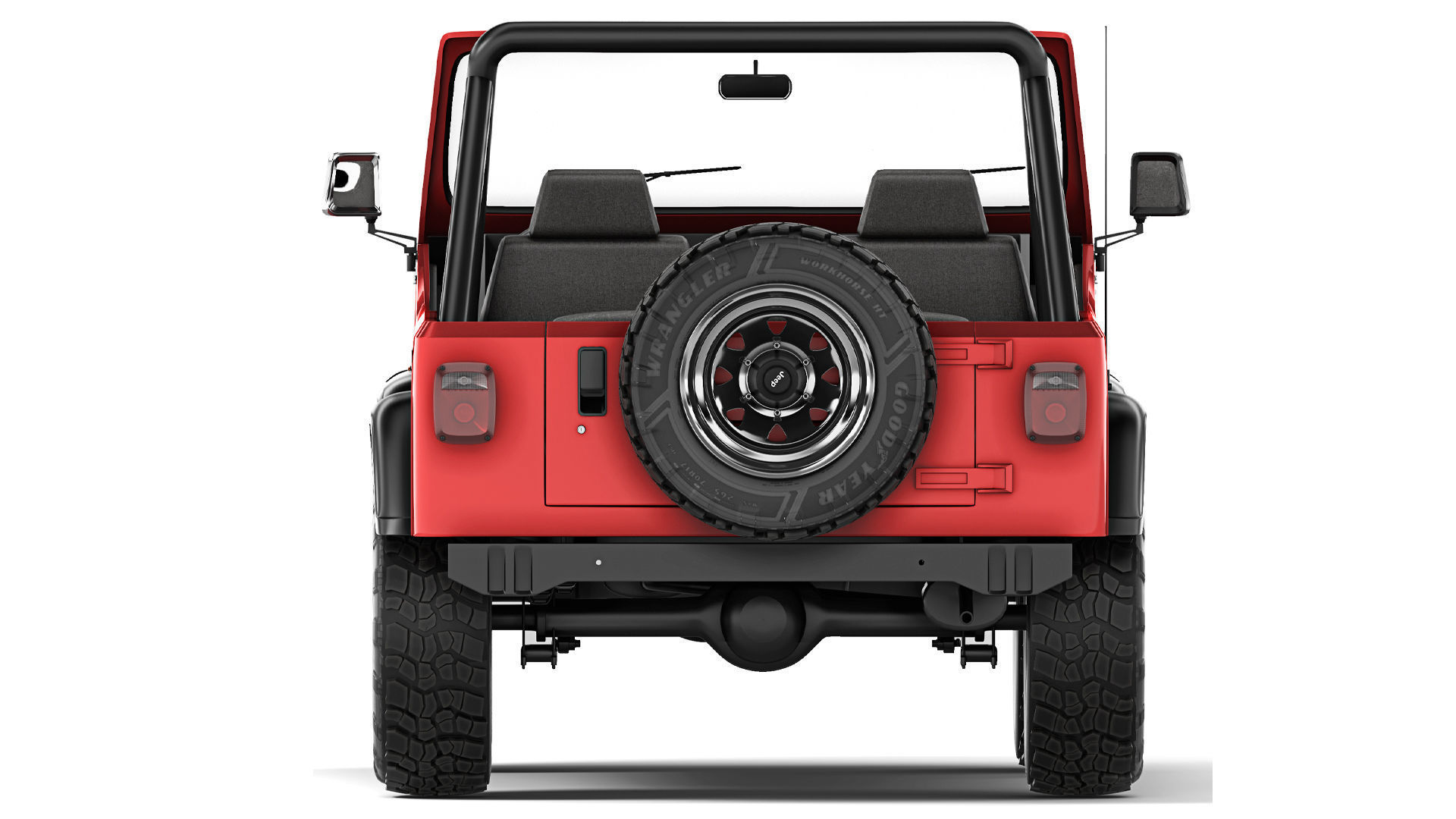 Jeep Wrangler YJ 1988 3D model_3