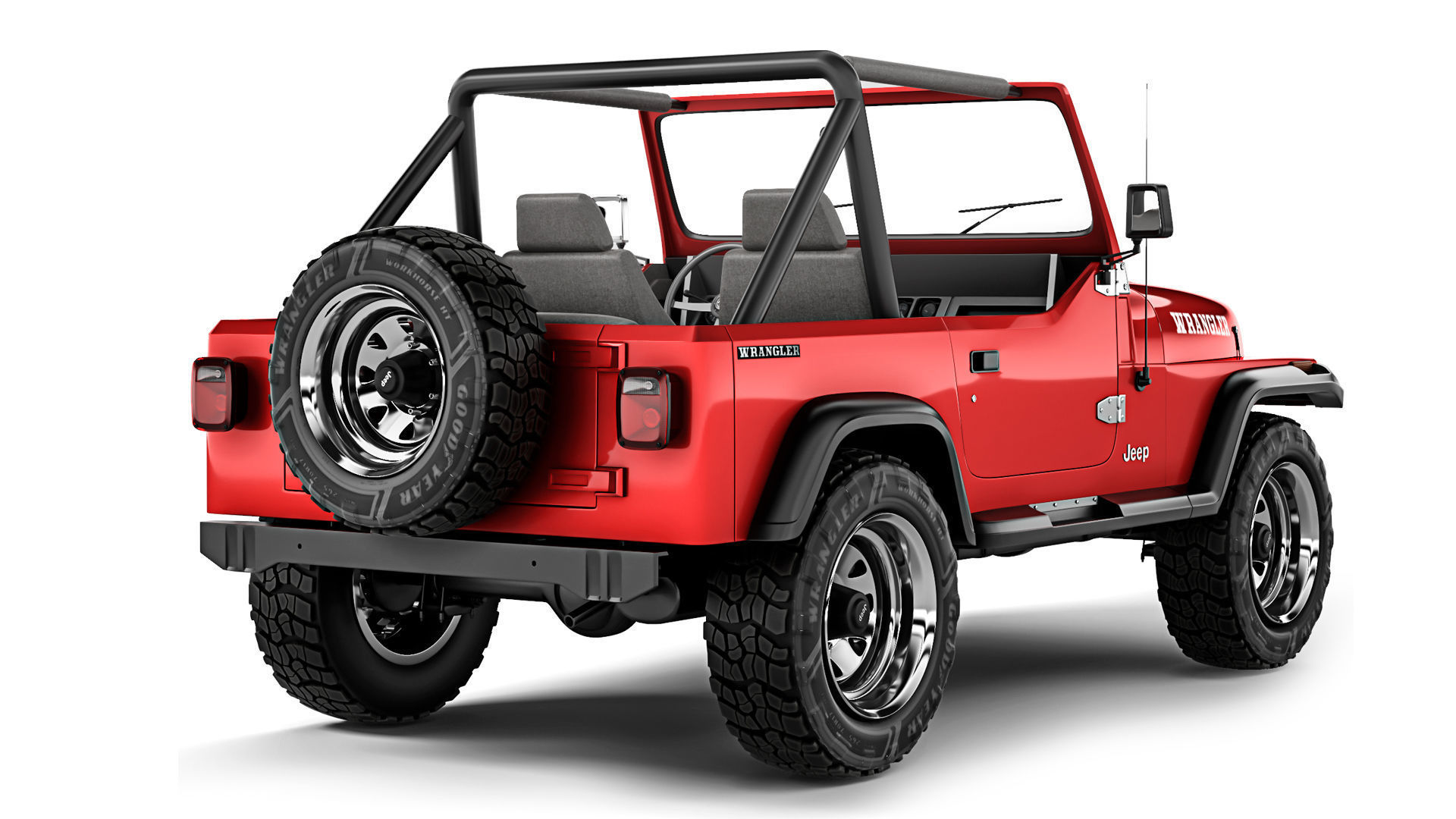 Jeep Wrangler YJ 1988 3D model_4