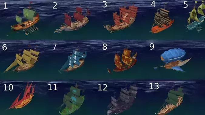 13 Pirate Ship Bundle 