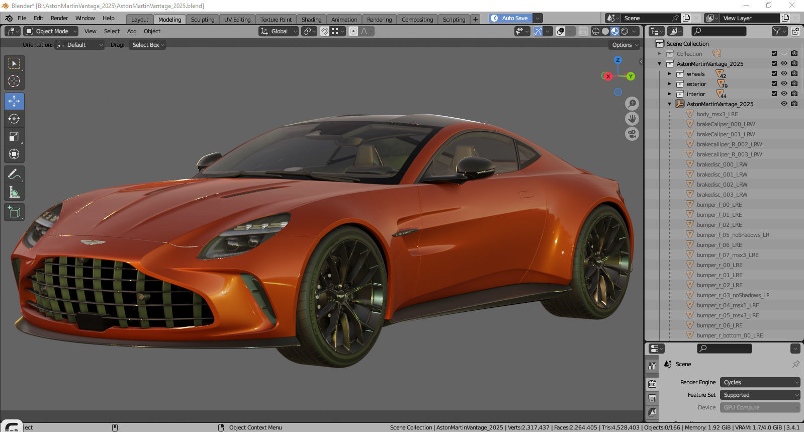 Aston Martin Vantage 2025  3D model_34