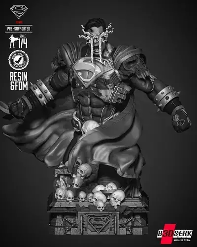 B3DSERK Superman Dark Nights Bust