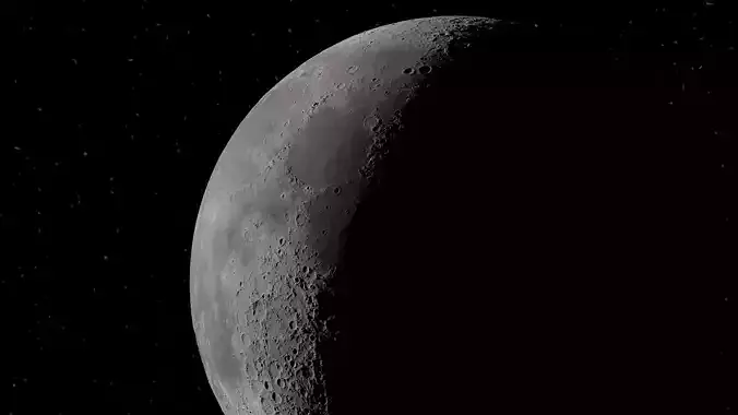 Moon High Res Free 3D model