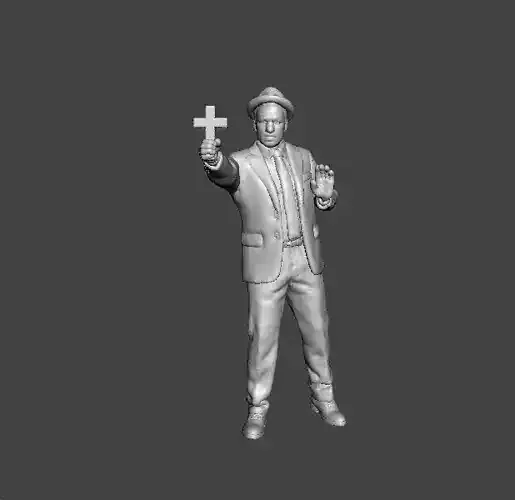 KOLCHAK NIGHT STALKER MINIATURE MODEL FANTASY HORROR GAMES RPG 3D print model