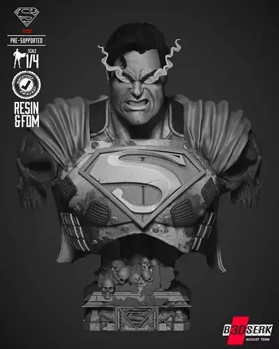 B3DSERK Superman Dark Nights Bust Portrait